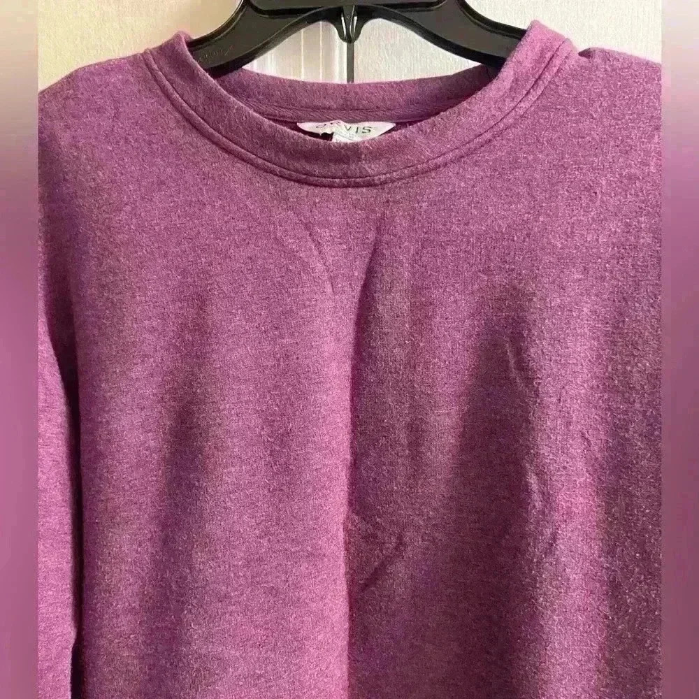 Orvis crewneck purple modal blend soft XS-M - Picture 2 of 8